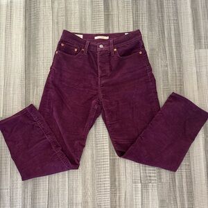 Levi’s Wedgie Straight Corduroy Jeans